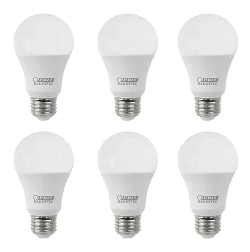 Set De 6 Focos Led Dimeables Luz Cálida 60w Feit 1244103 Cst