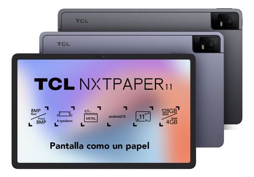Tablet Tcl Nxtpaper 11 128gb + 4gb Cor Cinza Escuro