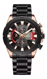 Relojes Hombres Curren 8401 On Deportivo Crono Acero Caja