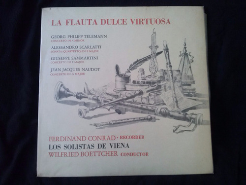 Lp La Flauta Dulce Virtuosa Dirige Wilfred Boettcher