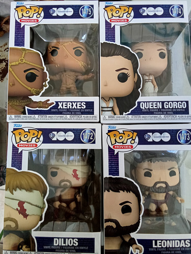 Funko Pop Movies 300 4 Pack: Xerxes, Leonidas, Dilios, Gorgo (Usado)