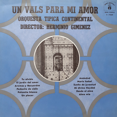 Vinilo Orquesta Tipica Continental (un Vals Para Mi Amor)