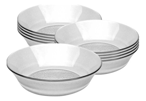 Set X12 Bowls Compoteras Vidrio Acquamarine Rigolleau