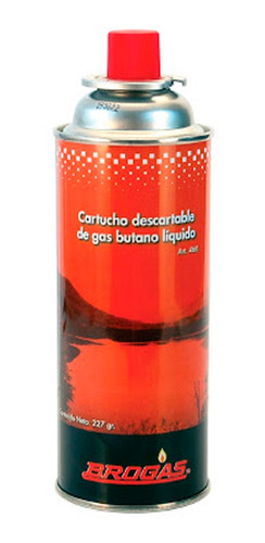 Imagen 3 de 5 de Cocina Anafe Portátil A Cartucho + Cartucho 227 Grs Brogas