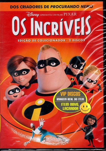 Dvd Os Incríveis Duplo Edição De Colecionador - Novo Lacrado