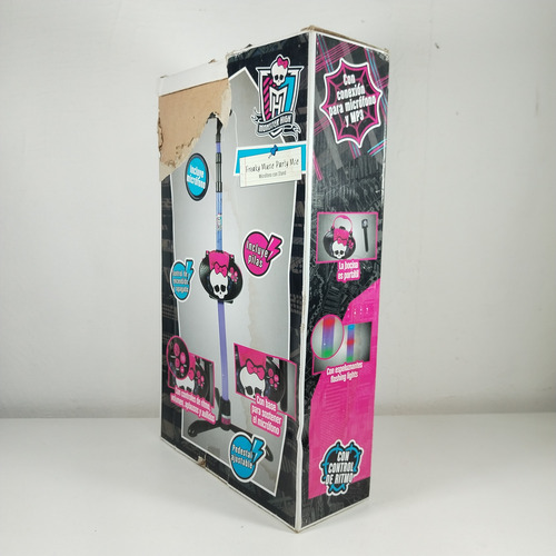 Freaky Music Party Mic - Monster High - Micrófono Con Stand (Usado)