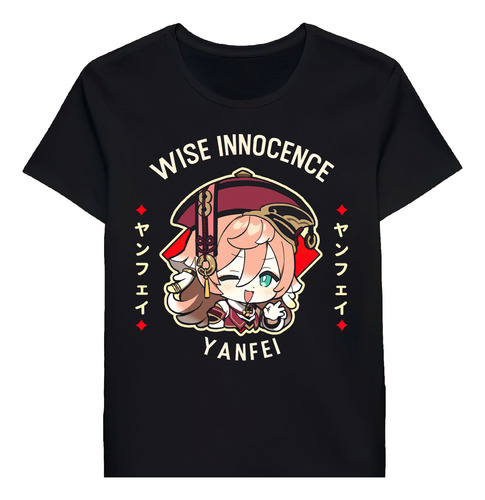 Remera Yanfei Wise Innocence Genshin Impact Chibi 110515854