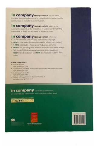 Libro De Ingles. In Company. Student´s Book+cd. Pre-interme (Usado)
