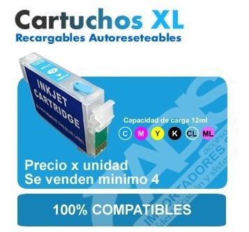 Cartuchos Recargables Epson Tx620 Tx560 Tx420 Tx320 Tx525f