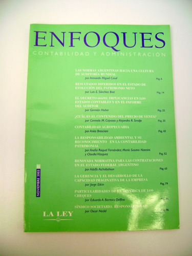 Revista Enfoques Contabilidad Y Administracion Nov2003 Boedo