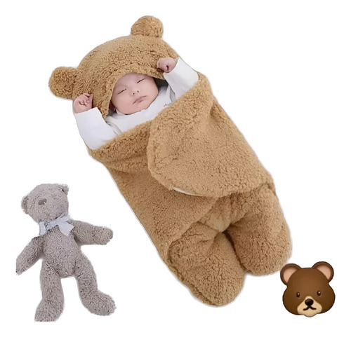 Porta Enfant Forrada Con Capucha Calidad Premium Corderito Rosa