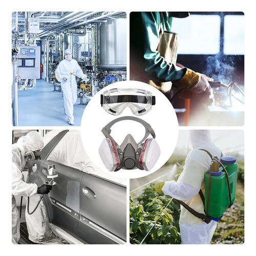 Cobbelux Máscara Protectiva Respiratoria Silicona Y Plástico