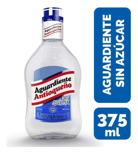 Aguardiente Medellín Azul 375ml - mL a $71