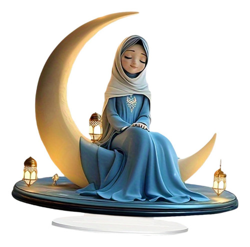 Estatua Decorativa De Niña Plana 2d, Decoración De
