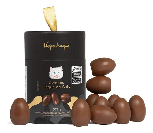 Ovinhos De Páscoa Chocolate Língua De Gato Kopenhagen 189g