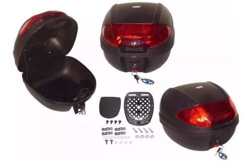Imagen 2 de 5 de Baul De Moto Portaequipaje Para 1 Casco 33x44x41 En Fas Moto