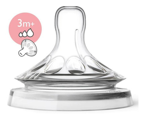 Tetina Natural Philips Avent Scf045/27 3m+ Flujo Variable