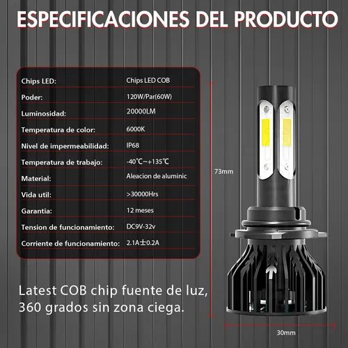 Kit De Faros Delanteros Csp Led Canbus 9005 9006 - 20000lm
