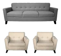 Comprar Juego Living Sillon 3 Cuerpos Y 1 Cuerpo X2 Chenille Paris