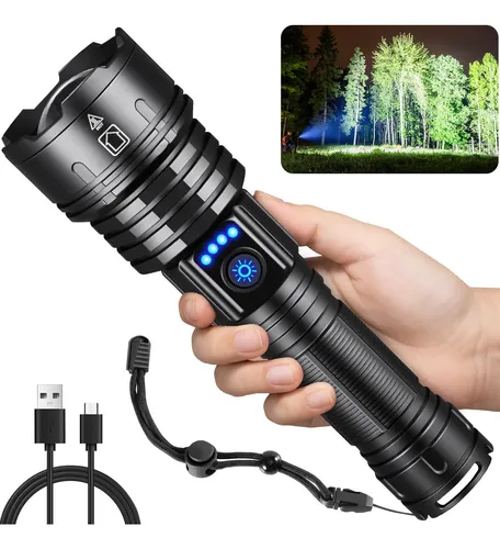 comprar Linterna Recargable Alta Luminosidad 990000 Lúmenes Led Impe