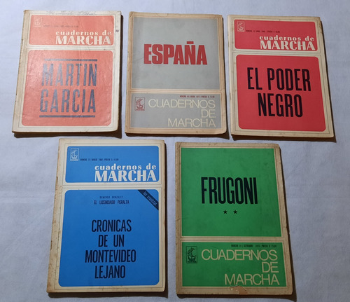 Lote Cuadernos Marcha España Poder Negro Frugoni Martin Garc