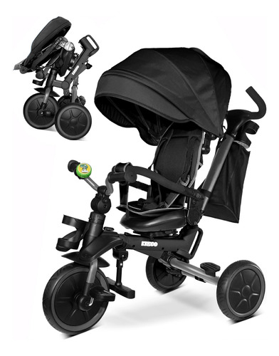 Cochecito De Triciclo Kriddo 8 En 1 Plegable Para 18 A 5 Año
