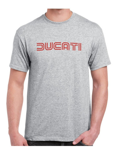 Remera Ducati Logo 1977 Moto 100% Algodón Calidad 