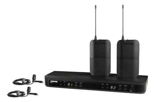 Shure Blx188/cvl Sistema Inalámbrico Con 2 Micrófonos Lavali Color Negro