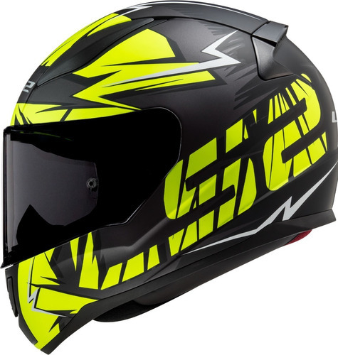 Capacete Ls2 Rapid Cromo Amarelo Tamanho do capacete 64/XXL