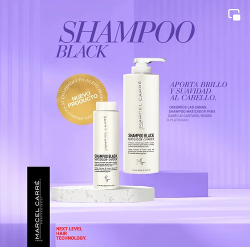 Marcel Carre Shampoo Black 300ml Matizador