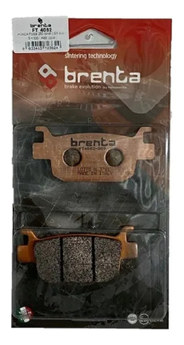 Pastillas Freno Brenta Benelli Trk 502x Sinterizada Traseras