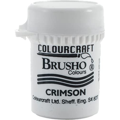 Colorfin Brusho Crystal Colour 15g Carmesí, Acrílico,...