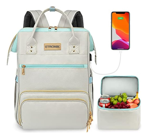 Mochila Para El Almuerzo Para Mujer, Mochila Para Portátil D