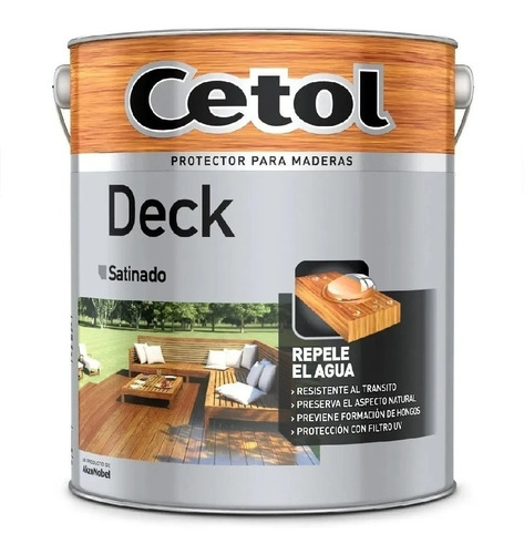 Cetol Protector Para Deck Exterior X4 Litros Color - Davinci