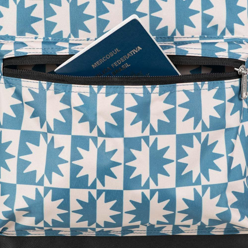 Mochila Basica Duo Star Azul