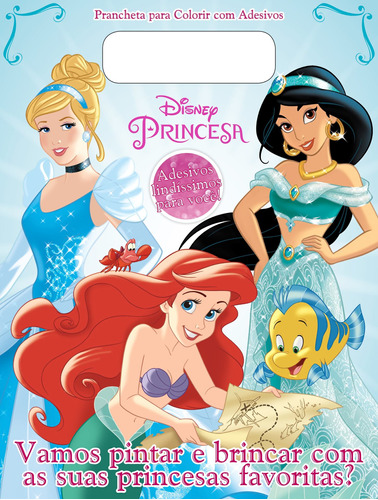 Disney Prancheta Para Colorir Com Adesivos - Princesas, de  On Line a. Editora IBC - Instituto Brasileiro de Cultura Ltda, capa mole em português, 2018