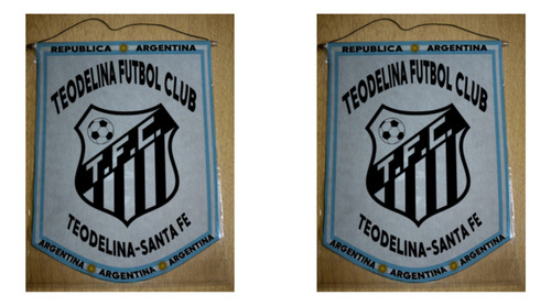 Banderin Grande 40cm Teodelina Fc Santa Fe