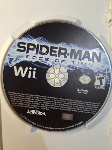 Spiderman Edge Of Time Nintendo Wii (Usado)