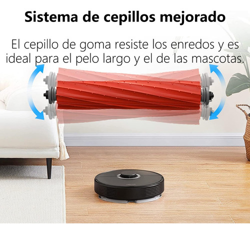 Aspiradora Robótica y Trapeador 4200 Pa Navegación Lidar Roborock Q7 Max Color Blanco