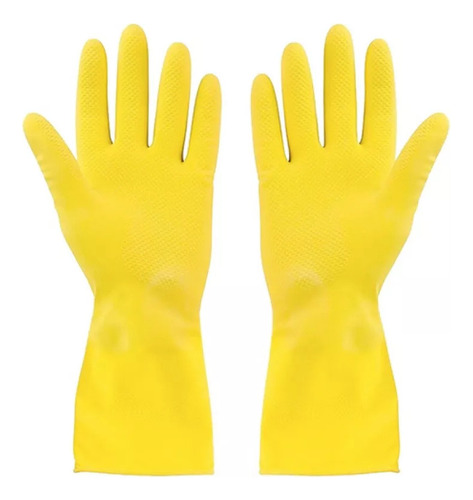  Guantes Látex Amarillo Limpieza Multiuso