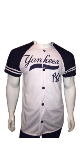 Jersey Casaca De Beisbol Playera Ny Yankees Tallas Blanca