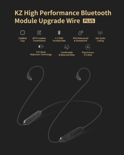 Módulo Bluetooth Aptx Para Auriculares Kz B/qdc/s/c Pin