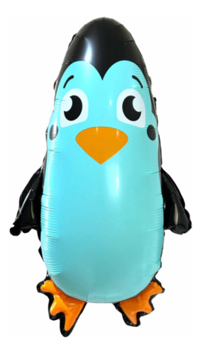 Globo Metalizado Pingüino Cuerpo Entero 60cm Aprox Pinguino