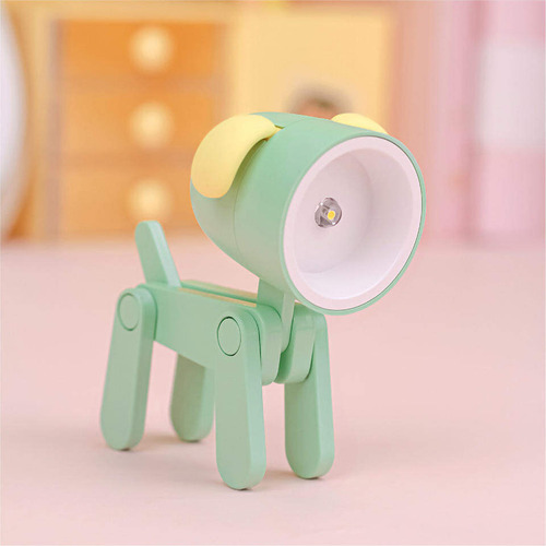 Ff 1 Mini Perro Dibujos Animados Lindo Con Luz Nocturna Led