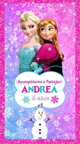 Video Tarjeta Invitación Digital- Frozen