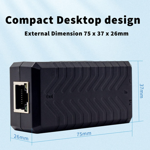 Extensor Poe, Repetidor Ethernet Centropower, 1 Puerto, 10/1