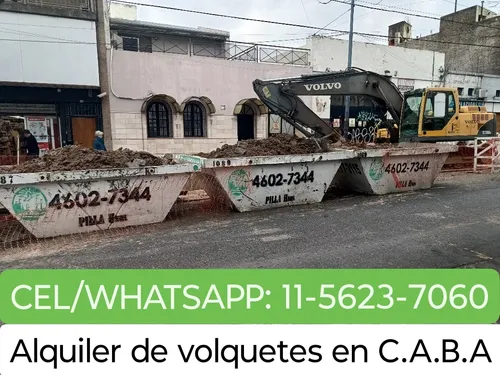 Volquetes En Villa Crespo, Colegiales, Belgrano, Caba