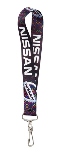 Cinta Lanyards Llaves Nissan Negro Colores 29.5 Cm Autos