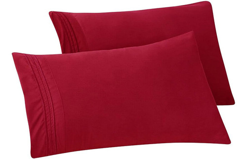 Juego De 2 Fundas De Almohada Microfibra Suave