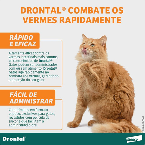 Vermífugo Drontal Gatos Até 4 Kg Com 4 Comprimidos Bayer Pet